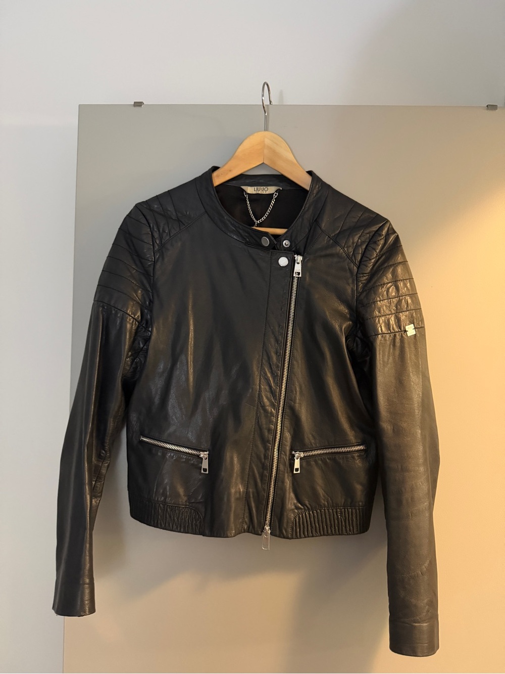 Liu Jo Black Leather Jacket